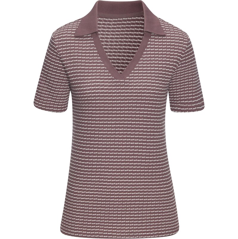 VIVANCE Tričko tmavohnedá / prírodná biela 68500564