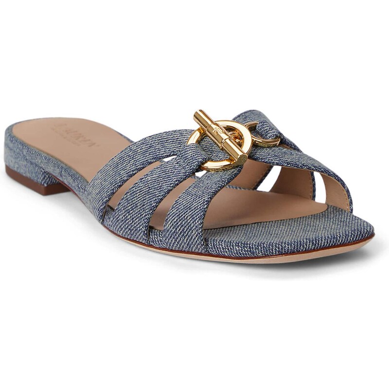 Lauren Ralph Lauren Šľapky BLAIKE modrá denim 68500598