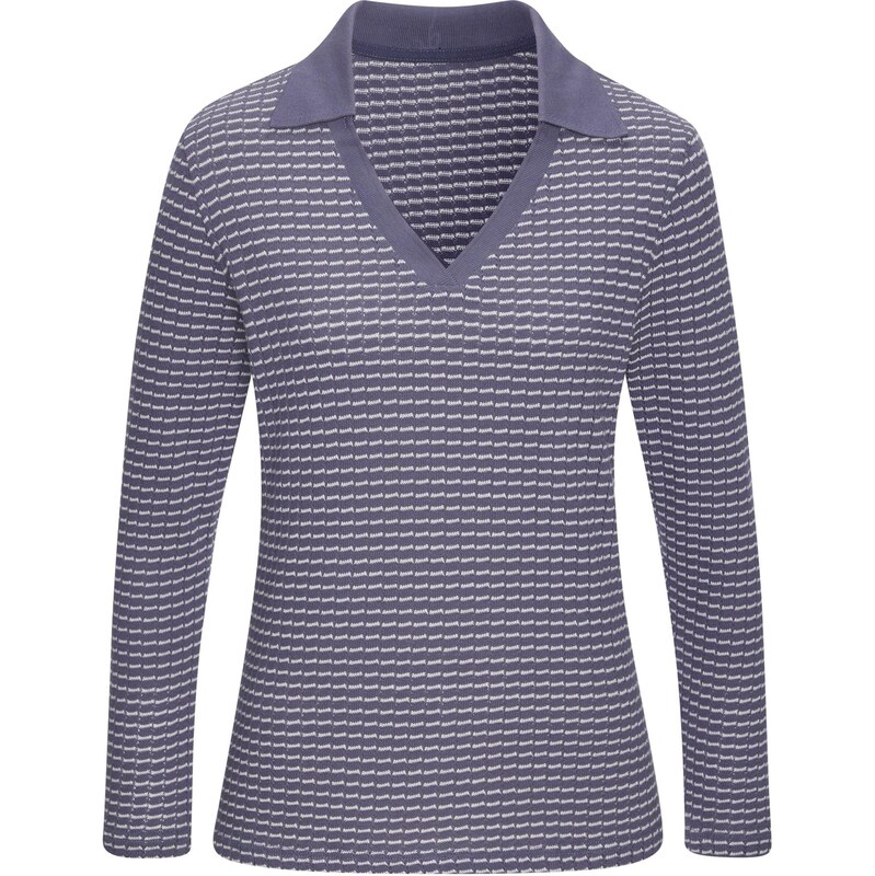 VIVANCE Sveter modrofialová / biela 68500619