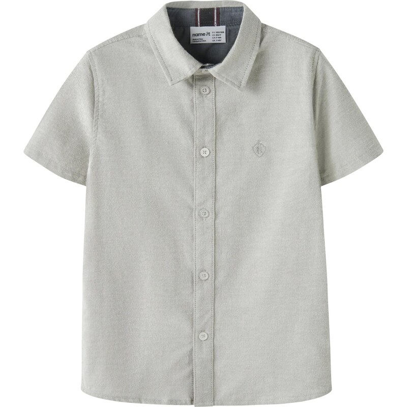 NAME IT Košeľa NKMNEWSA sivá 68500690