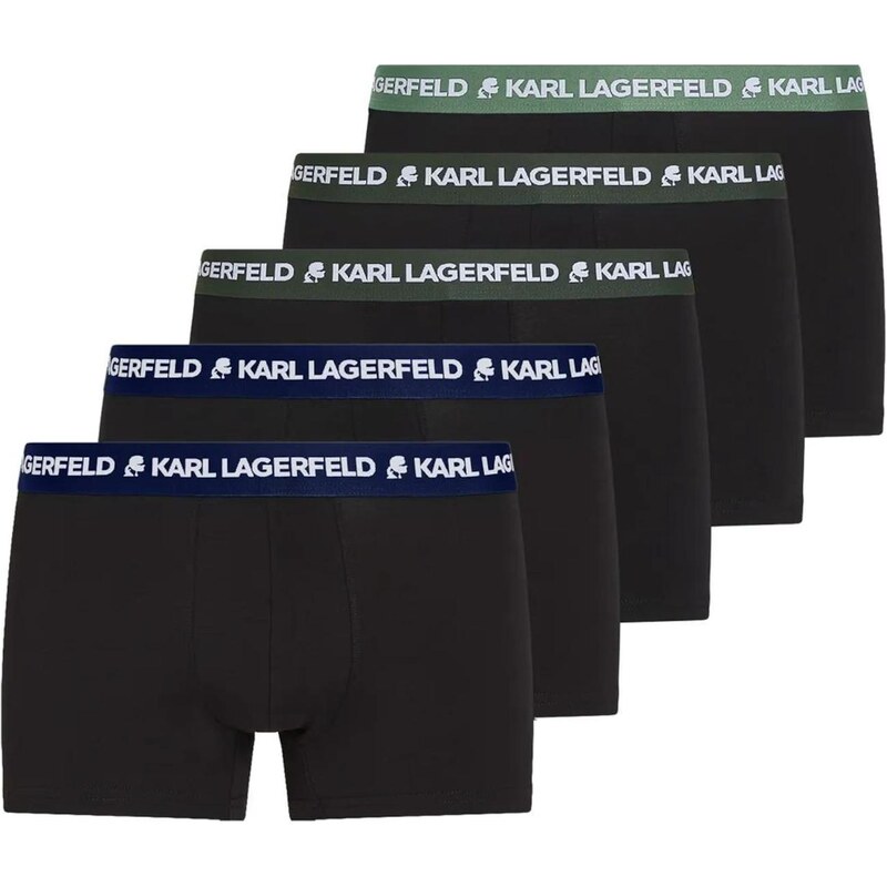Karl Lagerfeld Boxerky tmavomodrá / tmavozelená / čierna / biela 68500771
