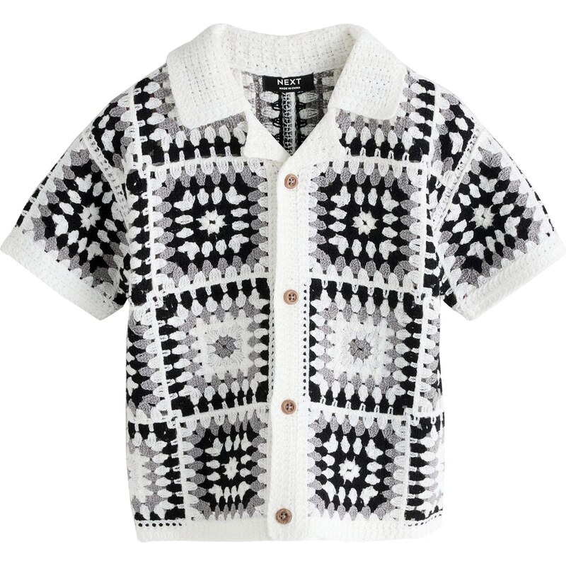 Next Kardigán kamenná / čierna / biela 68500902