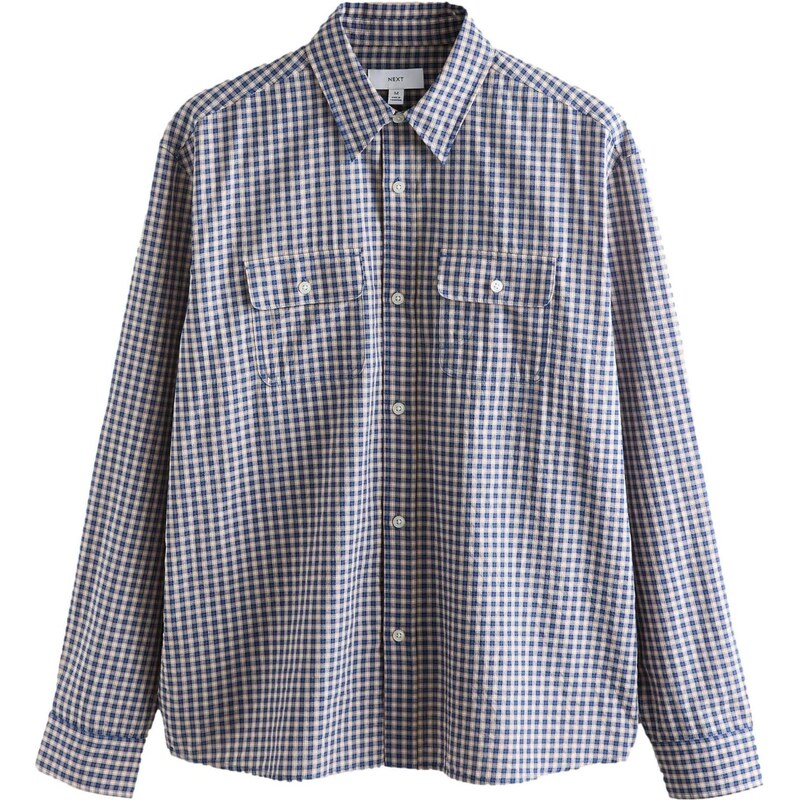 Next Košeľa námornícka modrá / púdrová / biela 68500973