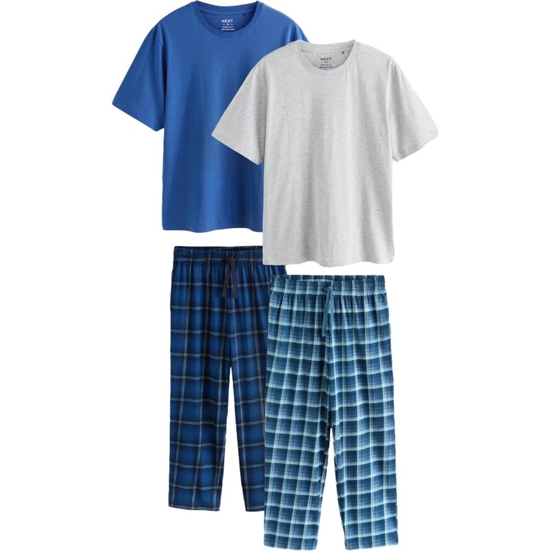Next Dlhé pyžamo námornícka modrá / svetlomodrá / tmavomodrá / 68501079