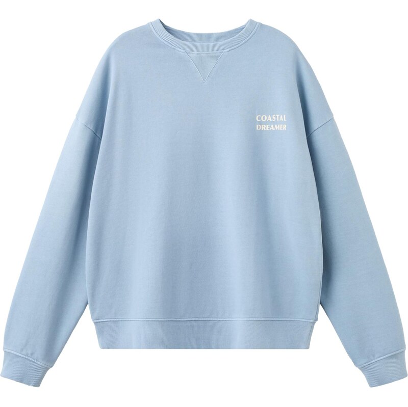 MANGO TEEN Mikina COASTAL svetlomodrá / prírodná biela 68501112