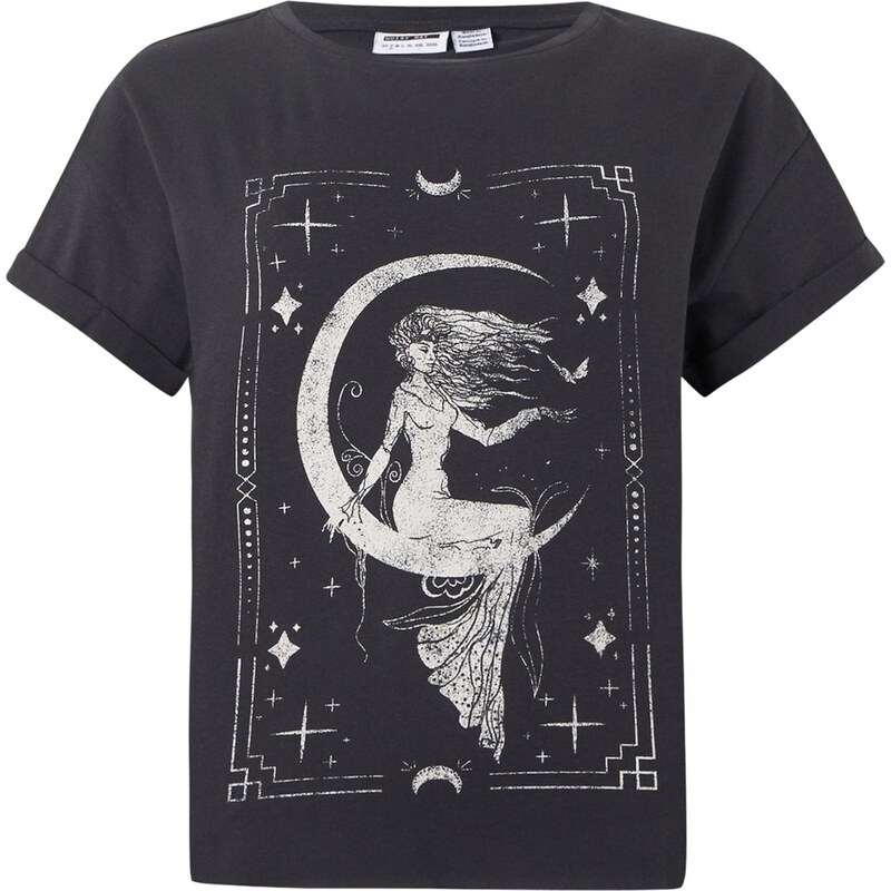 Noisy may Tričko NMBOHDI GABY SIREN antracitová / striebornosivá 68501359