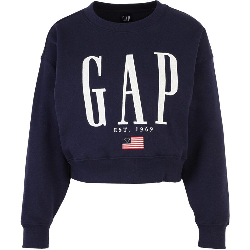 Gap Petite Mikina námornícka modrá / červená / biela 68501554