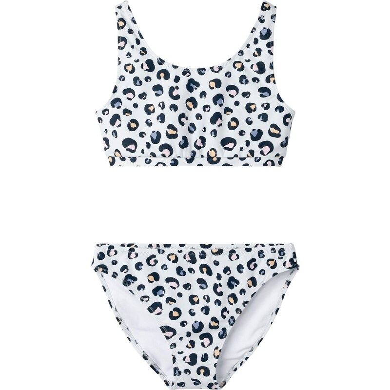 NAME IT Bikiny NKFZAnimal pastelovo modrá / marhuľová / ružová / 68503908