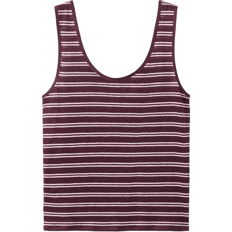 MANGO Top pastelovo ružová / tmavočervená 68501122