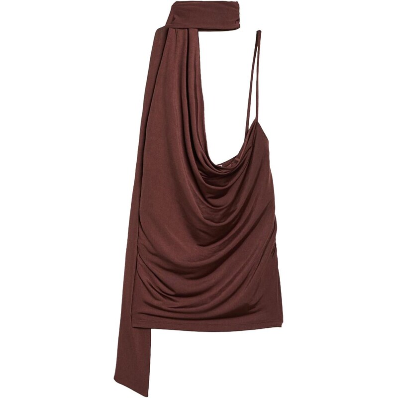 Bershka Top čokoládová 68501615