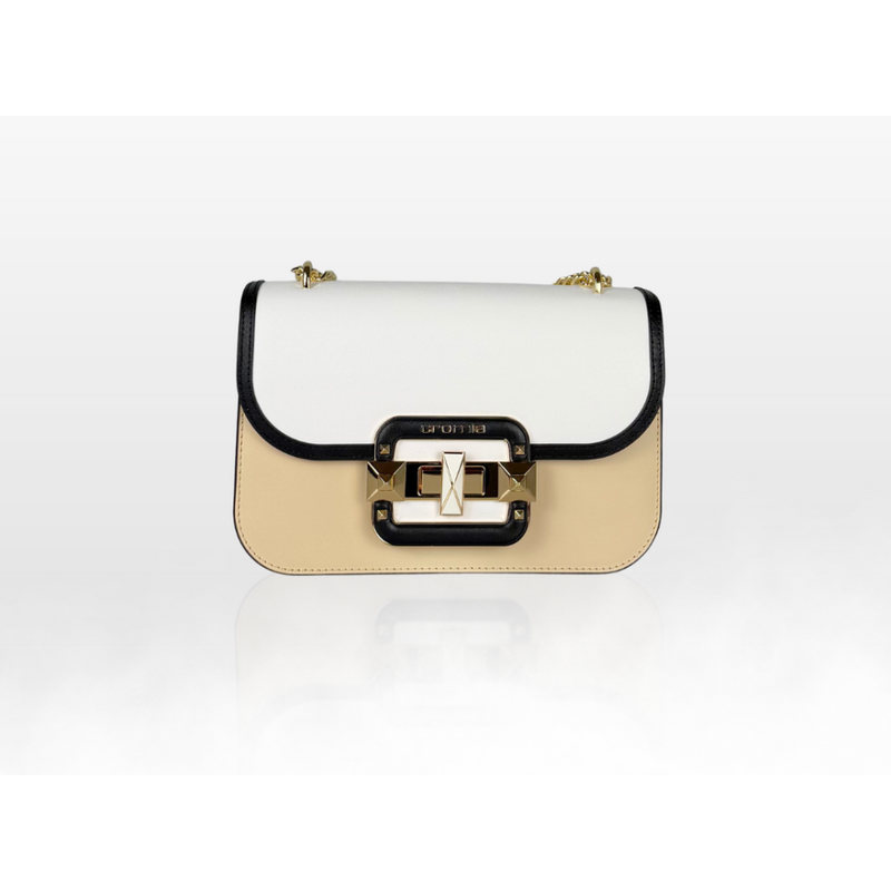 CROMIA IT JEWEL kožená kabelka béžová 68502162