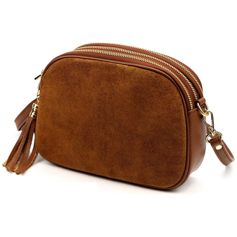 Kožená kabelka Luka hnedá KZ2260211 68503123