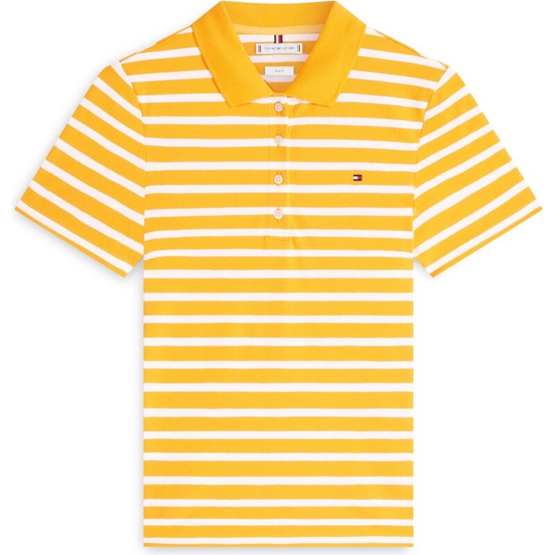 TOMMY HILFIGER Tričko 1985 oranžová / biela 68503773