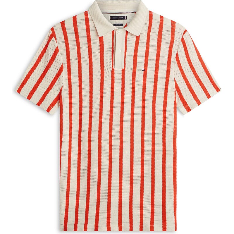 TOMMY HILFIGER Tričko tmavooranžová / šedobiela 68503858