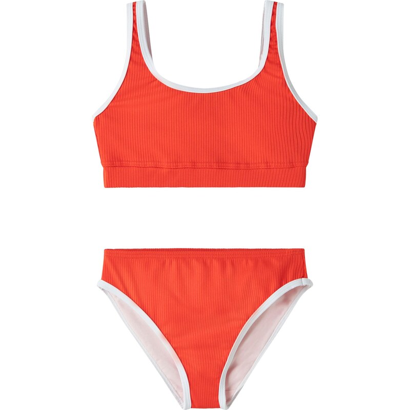NAME IT Bikiny NKFZONTRA oranžová / biela 68503890