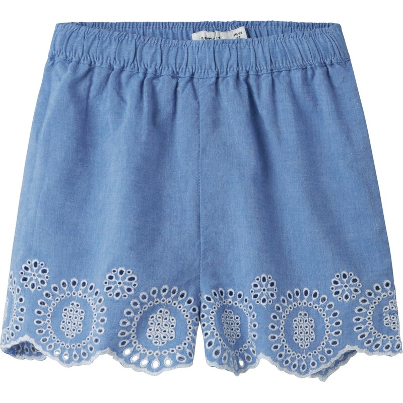 NAME IT Nohavice NMFFERMA modrá denim / šedobiela 68503918