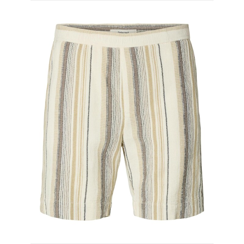 SELECTED Nohavice SLHCAL piesková / tmavohnedá / čierna / vaječná 68504043