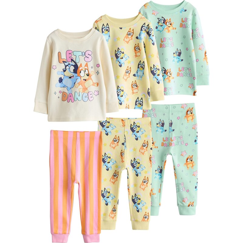Next Pyžamo Snuggle žltá / mätová / ružová / biela 68504187