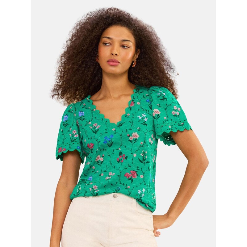 love & roses Tričko zelená / zmiešané farby 68504260