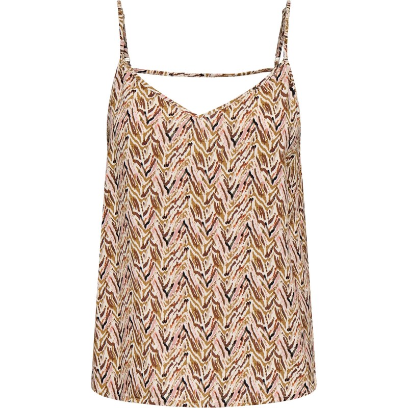 ONLY Top ONLNOVA PARIS nebielená / hnedá / kaki 68504392