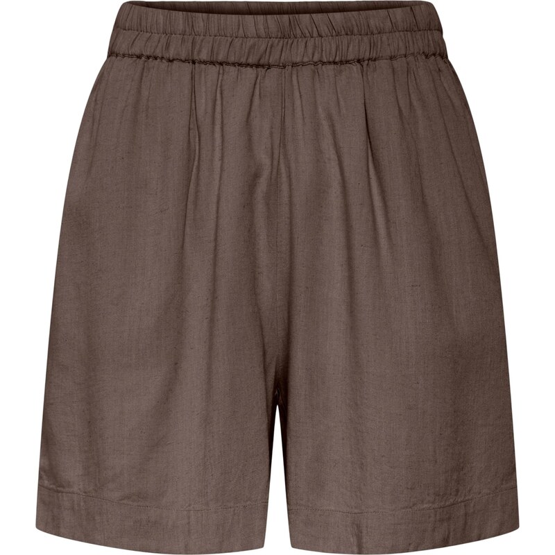 PIECES Nohavice PCPIA tmavohnedá 68504498