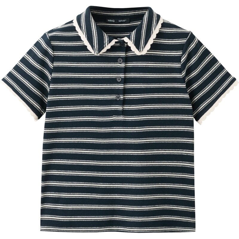 MANGO Tričko LIRIA námornícka modrá / vaječná škrupina 68504491