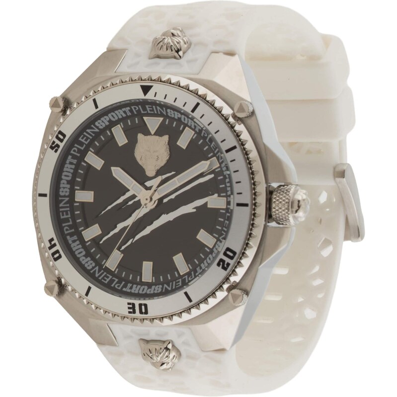 Plein Sport Analógové hodinky čierna / strieborná / prírodná biela 68504656