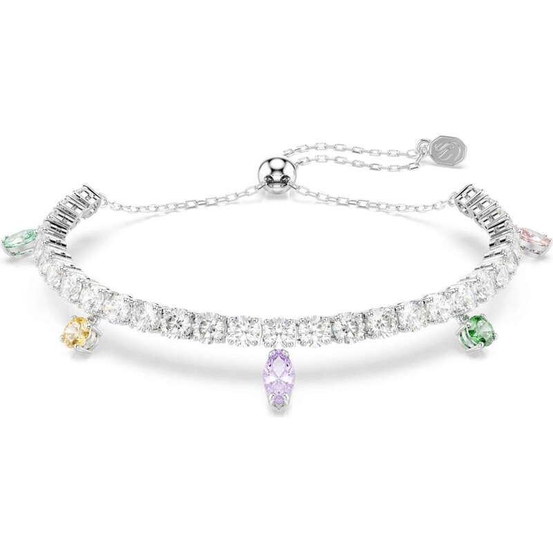 Swarovski Náramok žltá / svetlozelená / levanduľová / strieborná 68504819