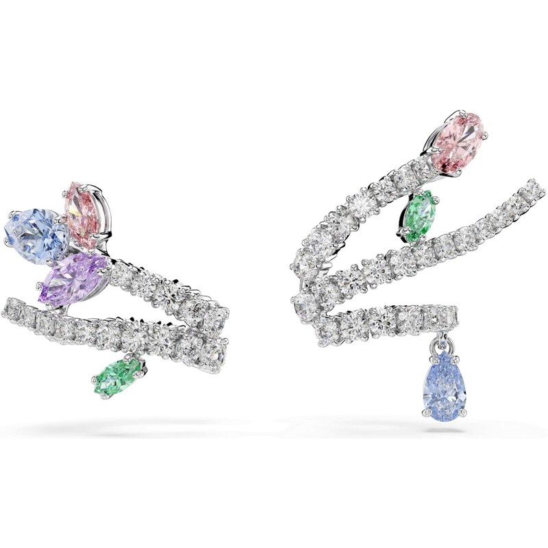 Swarovski Náušnice opálová / limetová / ružová / strieborná 68504800