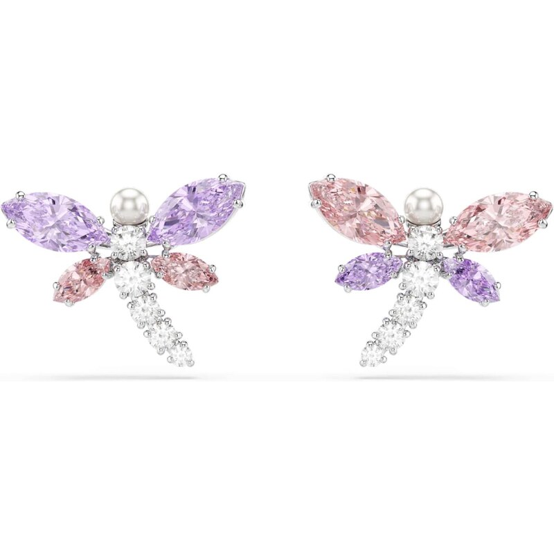 Swarovski Náušnice fialová / ružová / strieborná 68504811