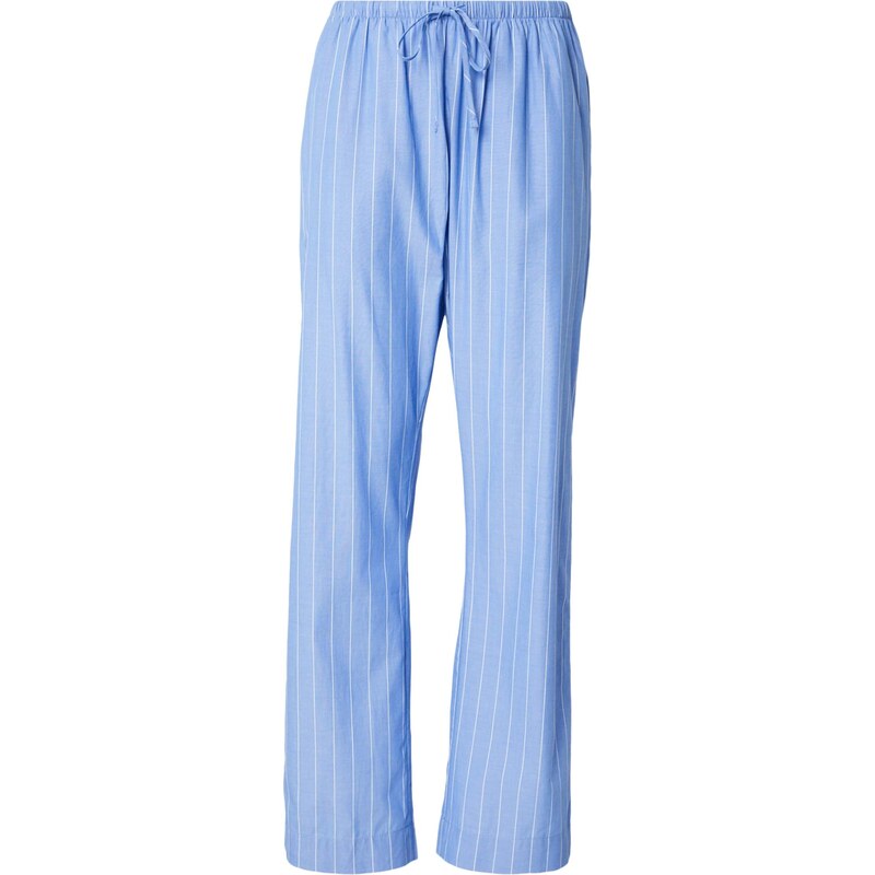 Hunkemöller Pyžamové nohavice azúrová / biela 68504827