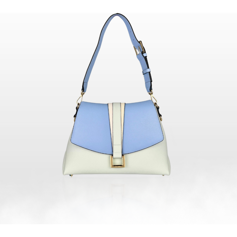 CROMIA ALMA kožená kabelka svetlomodrá 68505389