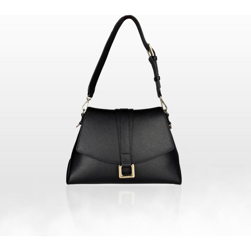 CROMIA ALMA kožená kabelka čierna 68505390