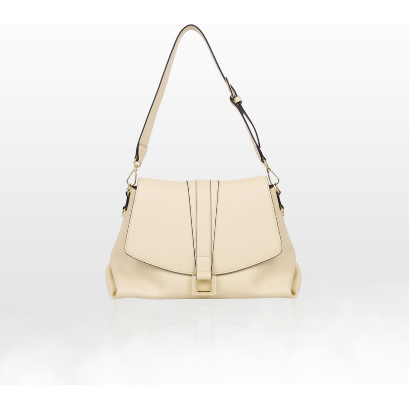 CROMIA ALMA kožená kabelka béžová 68505391