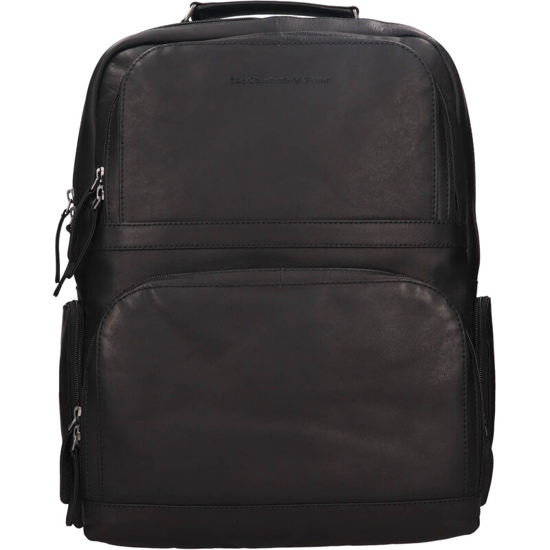 Cestovný kožený batoh The Chesterfield Brand Lennox – čierny 68704194