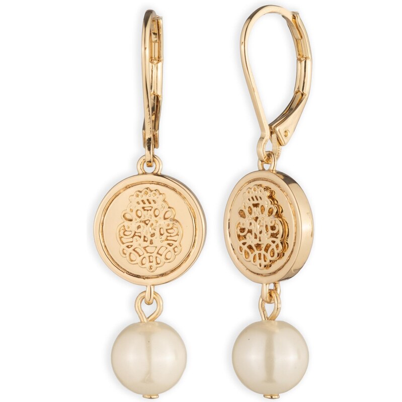 Lauren Ralph Lauren Náušnice krémová / zlatá 68507362