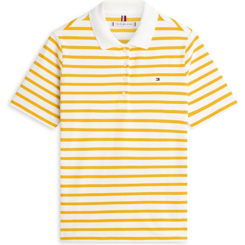 TOMMY HILFIGER Tričko 1985 oranžová / biela 68507704