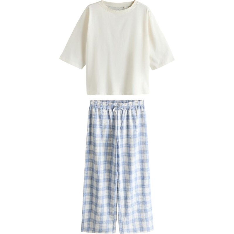 Next Pyžamo svetlomodrá / biela 68508140