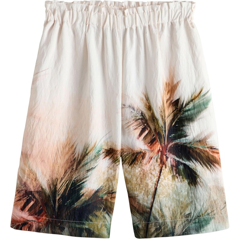 Next Nohavice krémová / tmavozelená / marhuľová 68508230