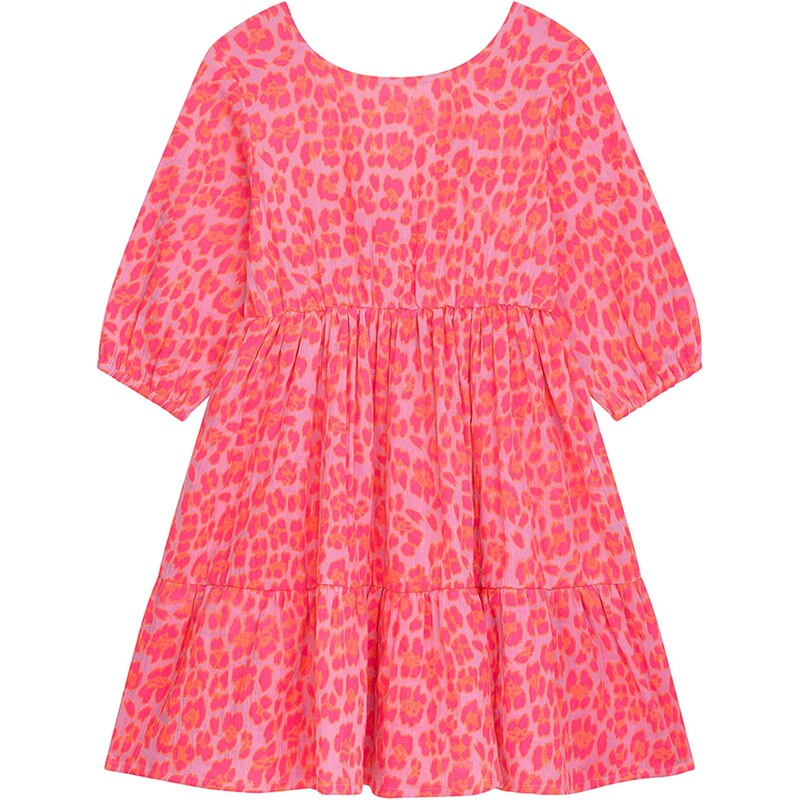 Danamade Šaty neónovo oranžová / malinová / neónovo ružová 68508258