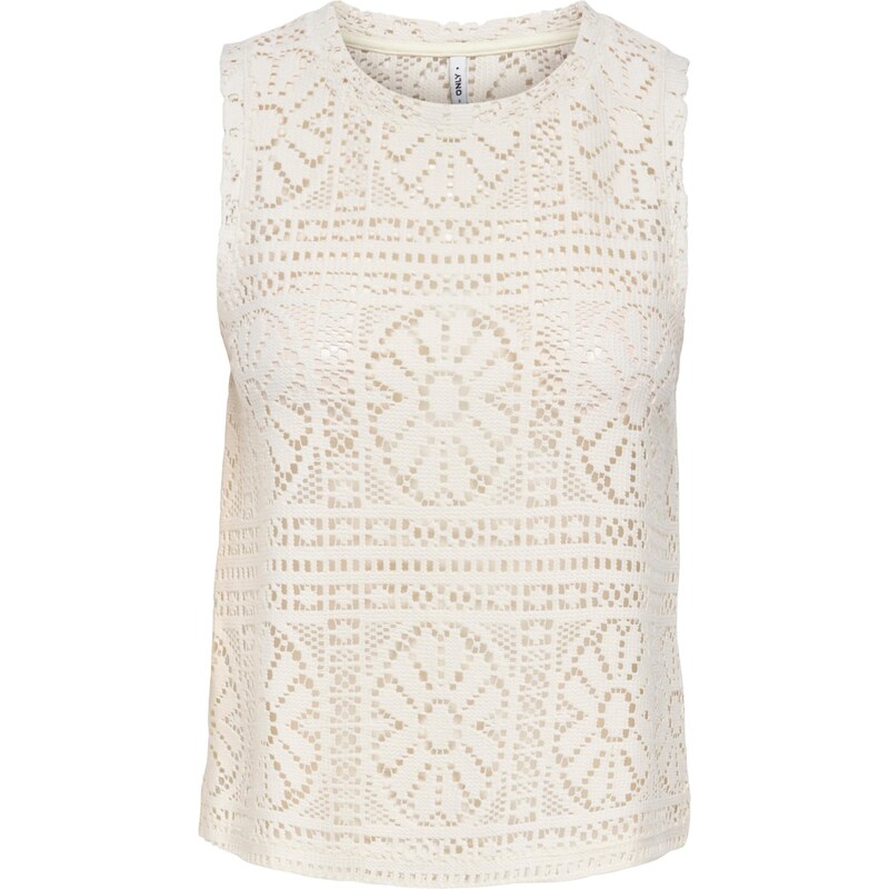 ONLY Vyšívaný top ONLLIAN béžová 68508299