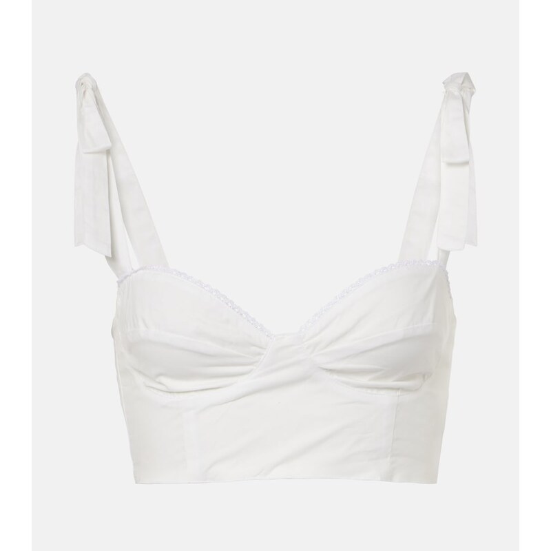 Bananhot Alba cotton poplin crop top 68537088