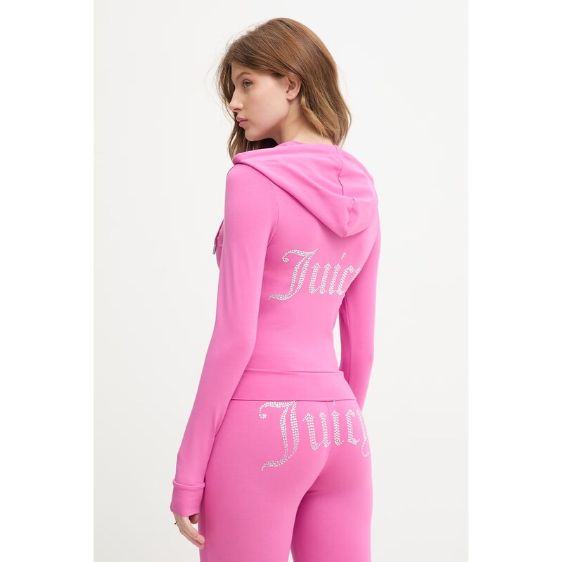 Juicy Couture dámska mikina na zips s bavlnou OOLA HOODIE 68506955