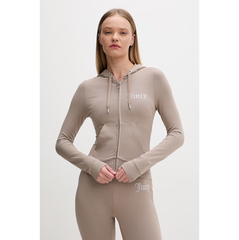 Juicy Couture dámska mikina na zips s bavlnou OOLA HOODIE 68506956