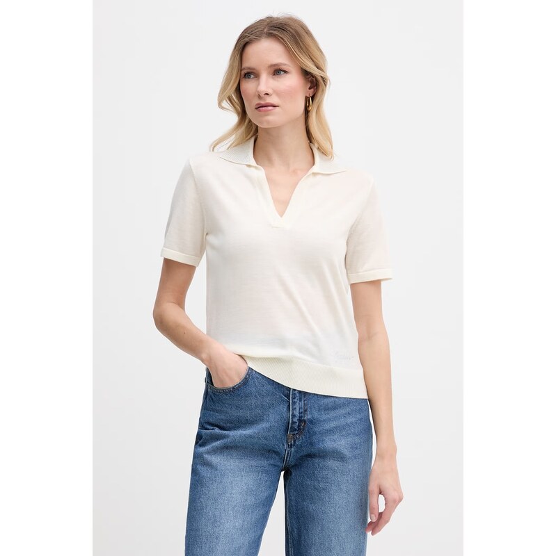 Guess dámske vlnené polo tričko 68507073
