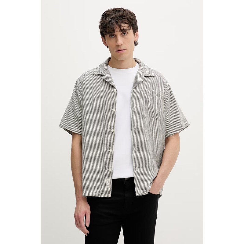 Guess Jeans pánska košeľa s prímesou ľanu 68507269