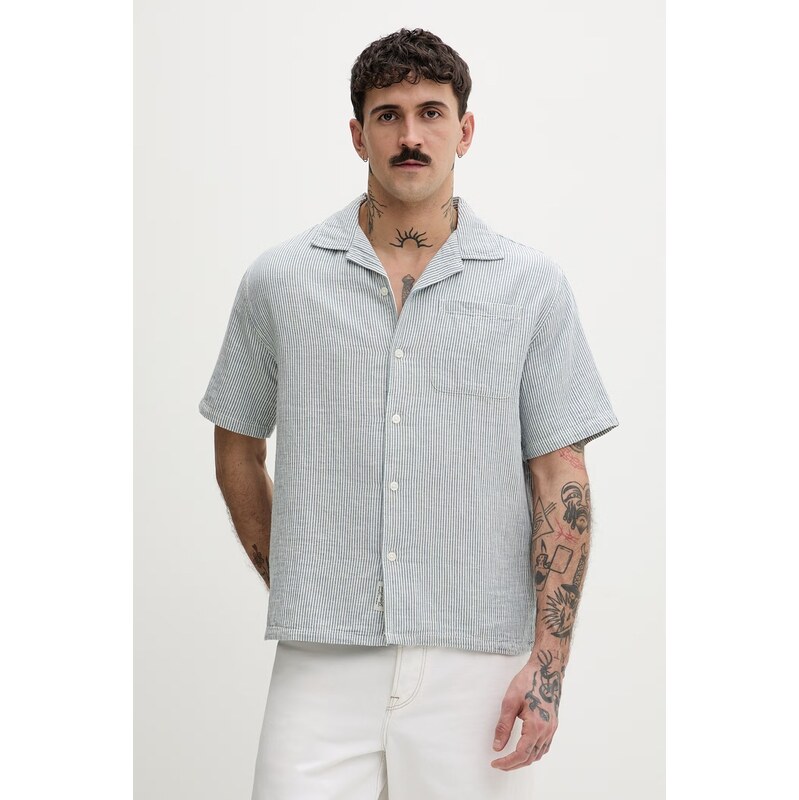 Guess Jeans pánska košeľa s prímesou ľanu 68507270