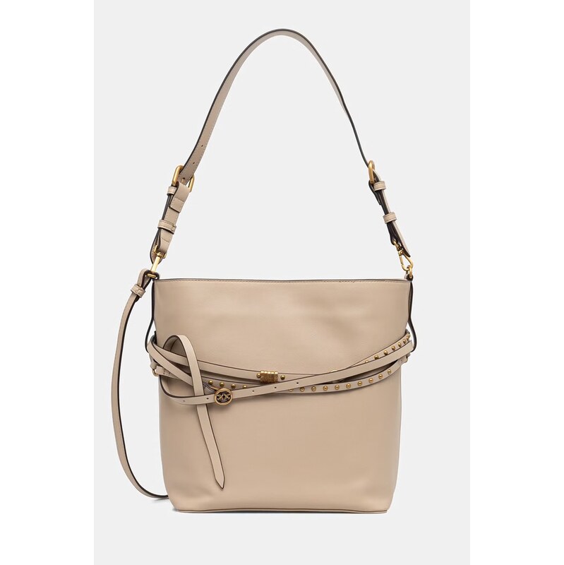 Pinko dámska kožená kabelka typu vak 68507435