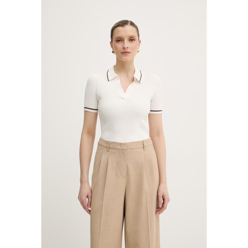 Armani Exchange dámske pletené polo tričko z viskózy 68507453