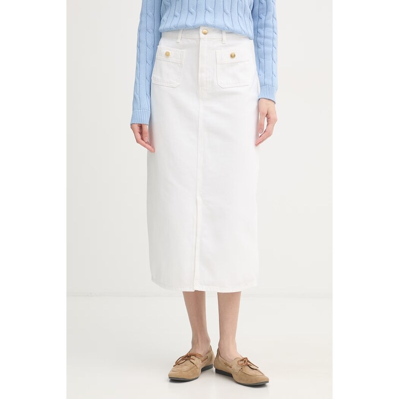 Tommy Hilfiger sukňa s rozparkom rifľová 68507984